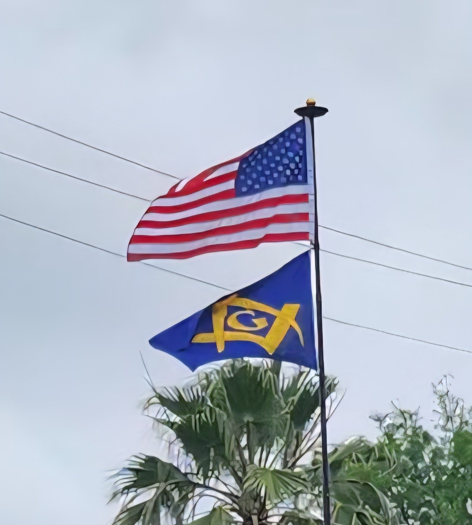 American and Masonic Flags